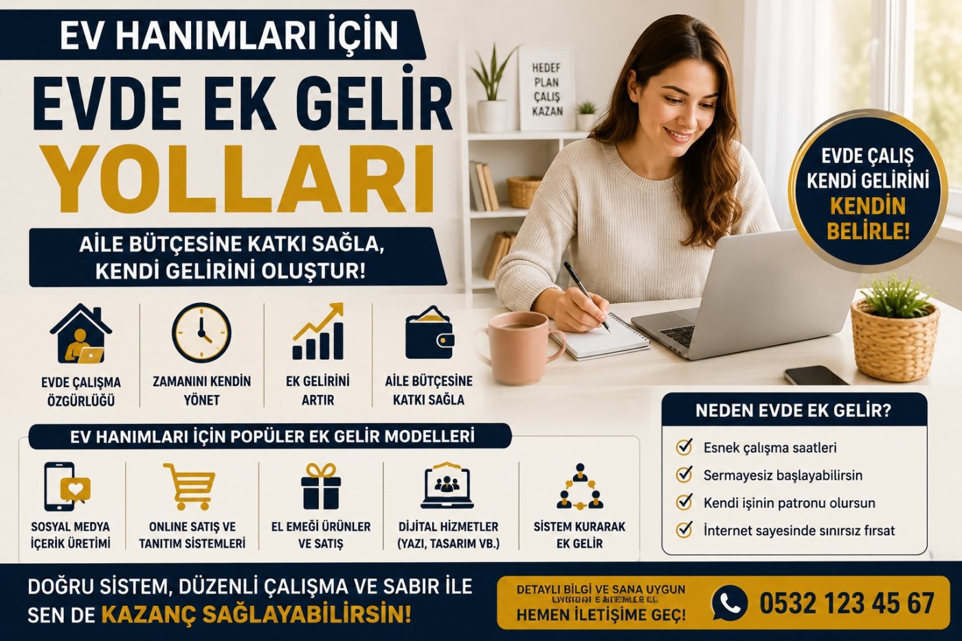 EV HANIMLARI İÇİN EVDE EK GELİR YOLLARI
